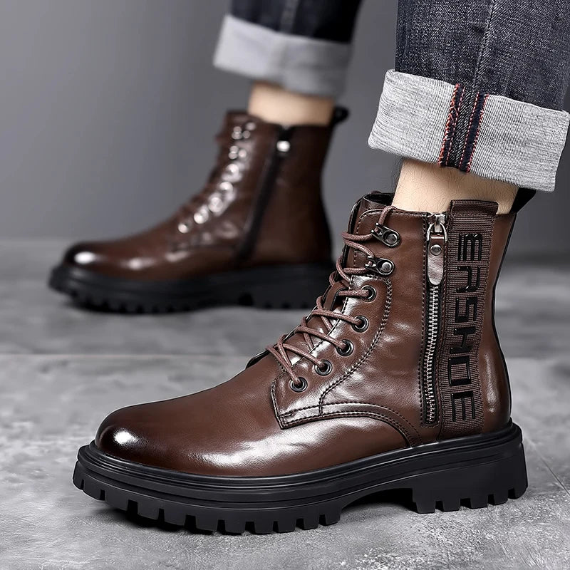 Men's Leather Casual Business Shoes – Formal Men Footwear