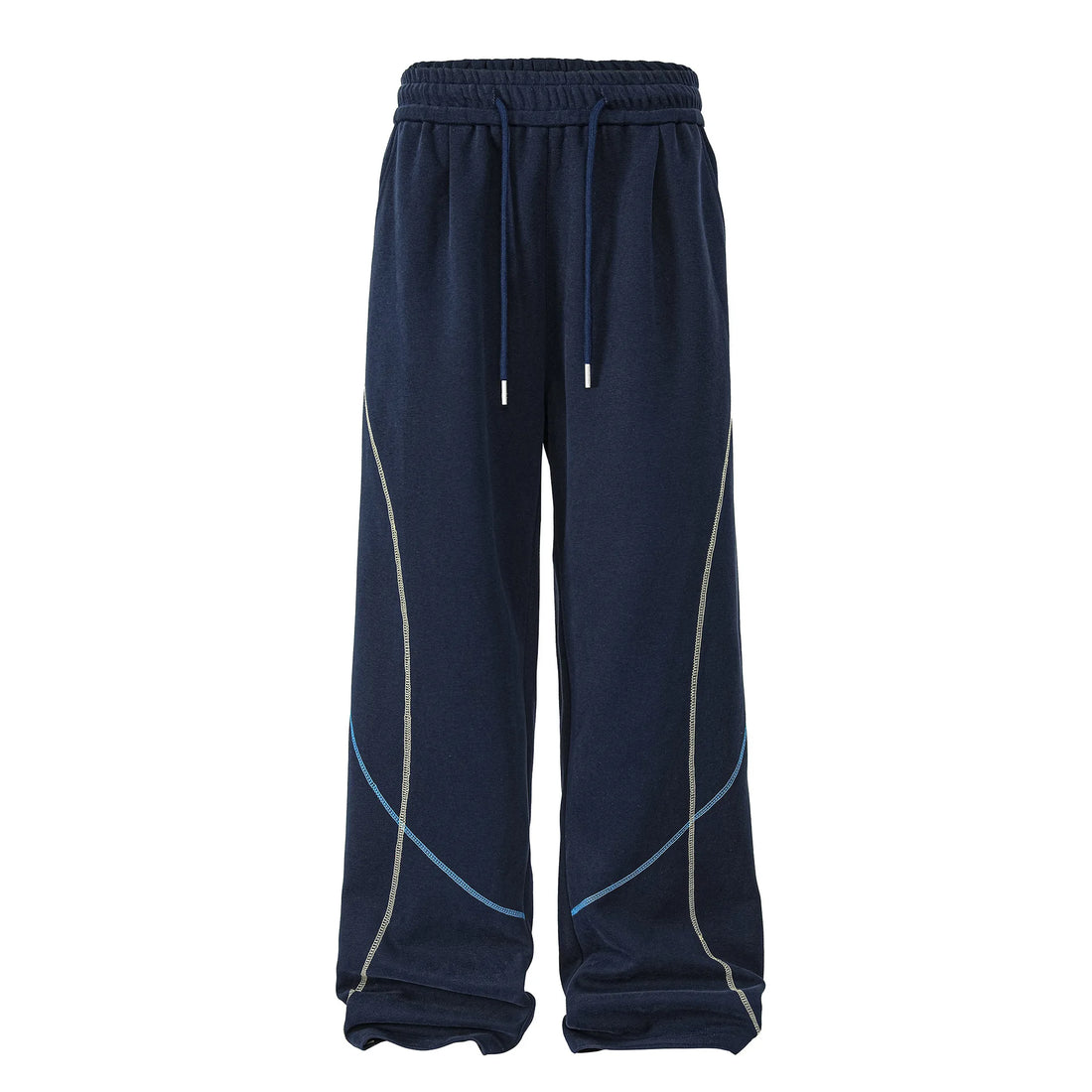 New Unisex Loose Fit Sport Pants – American Style Spliced Multi-Pocket Casual Trousers
