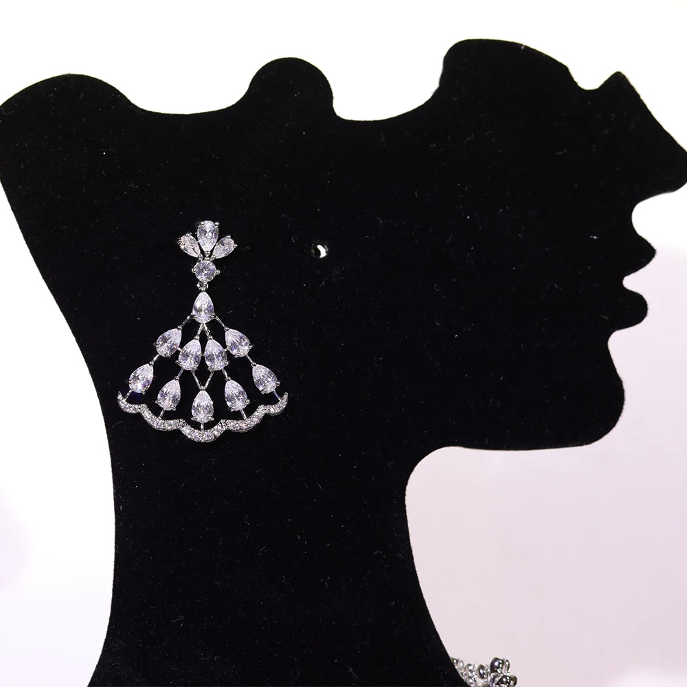 Luxury 2-Piece Cubic Zirconia Bridal Jewellery Set for Women