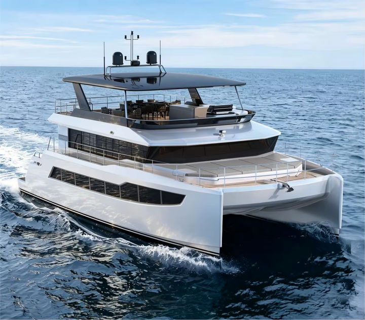 Luxury 55Ft Commercial Fiberglass Yacht Inboard Engine Cruising Patrol Fishing Boat