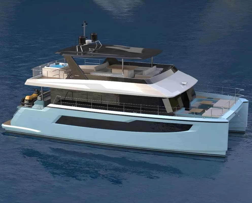Luxury 55Ft Commercial Fiberglass Yacht Inboard Engine Cruising Patrol Fishing Boat