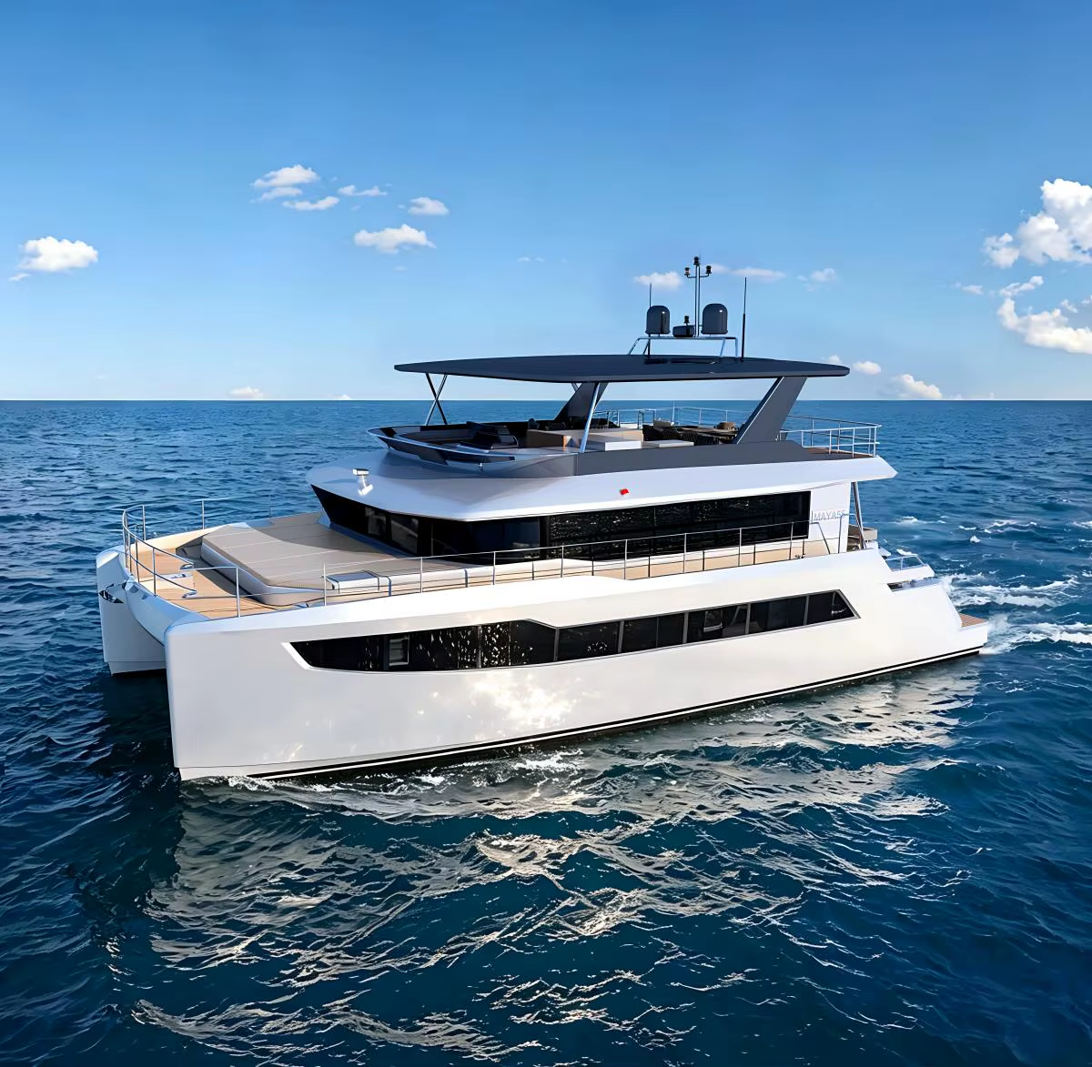 Luxury 55Ft Commercial Fiberglass Yacht Inboard Engine Cruising Patrol Fishing Boat