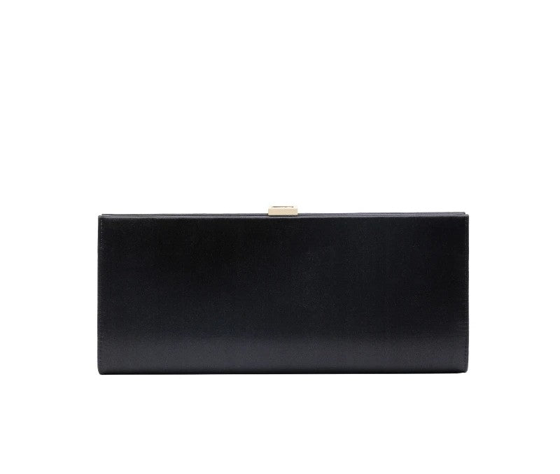 Luxury Black Silk Diamond Clutch Bag for Women – Elegant Evening, Wedding Handbag