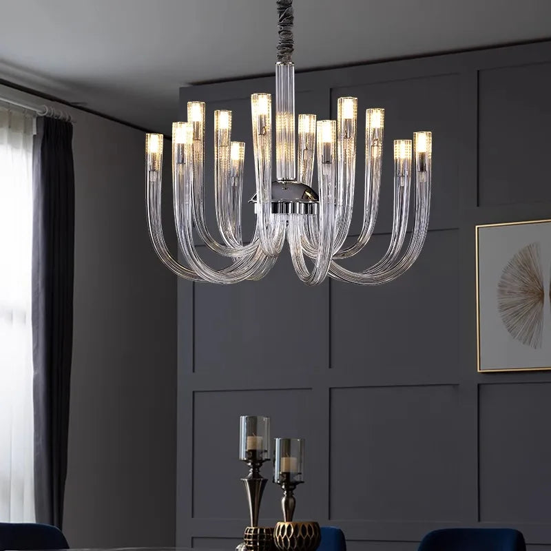 Luxury Crystal Pendant Light Chandelier for Living Room &amp; Dining Room