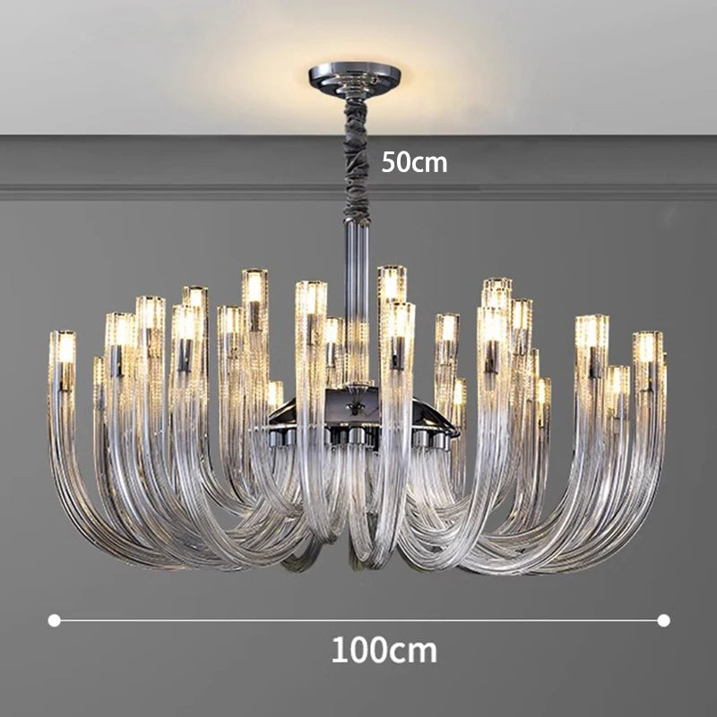 Luxury Crystal Pendant Light Chandelier for Living Room &amp; Dining Room