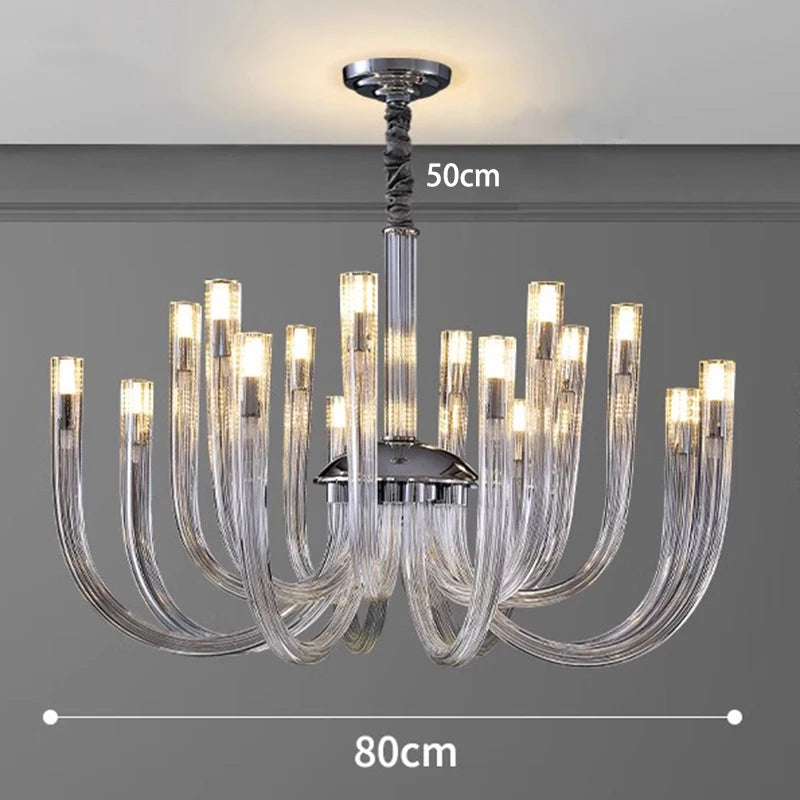 Luxury Crystal Pendant Light Chandelier for Living Room &amp; Dining Room