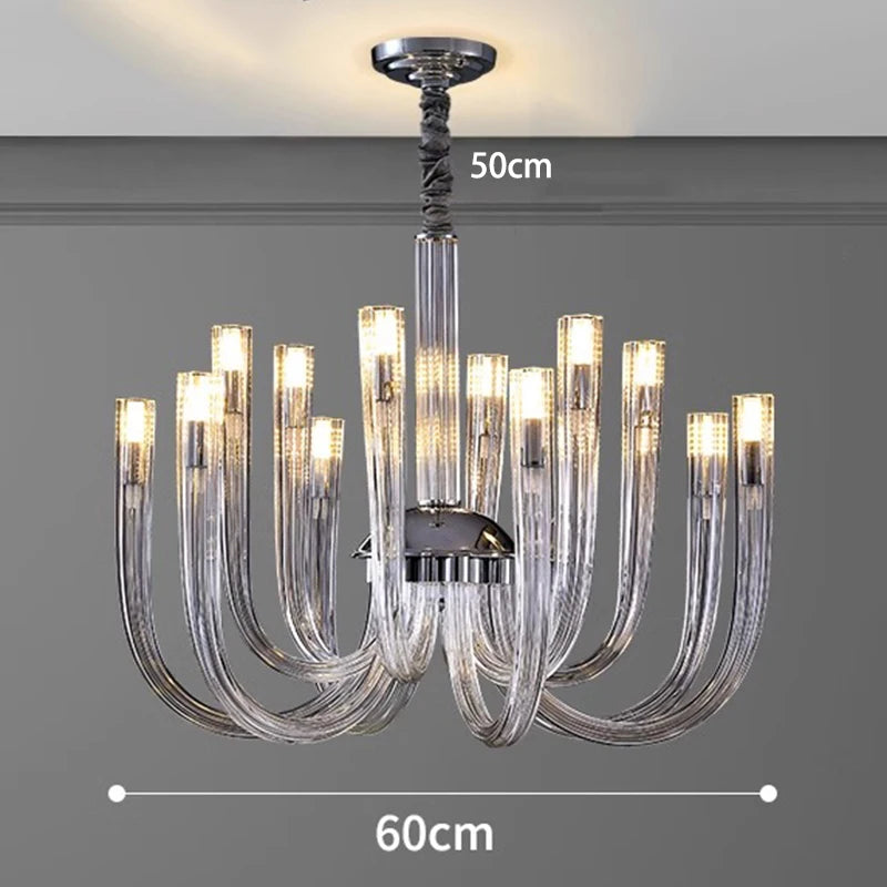 Luxury Crystal Pendant Light Chandelier for Living Room &amp; Dining Room