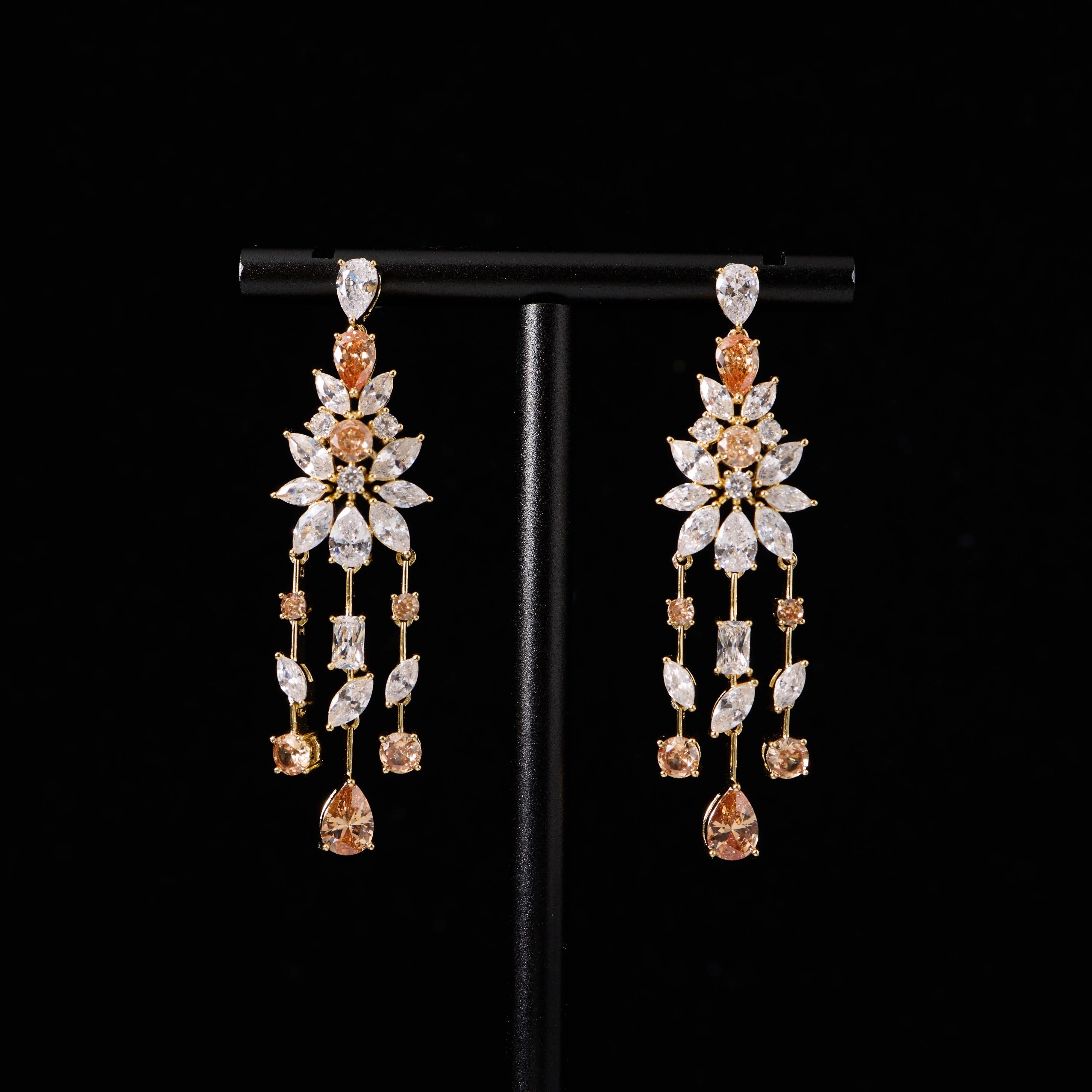 Luxury Cubic Zirconia Bridal Jewellery Set for Women Wedding Necklace