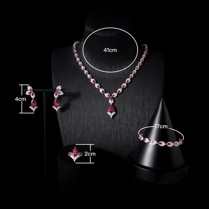 Luxury Cubic Zirconia Necklace Set for Women