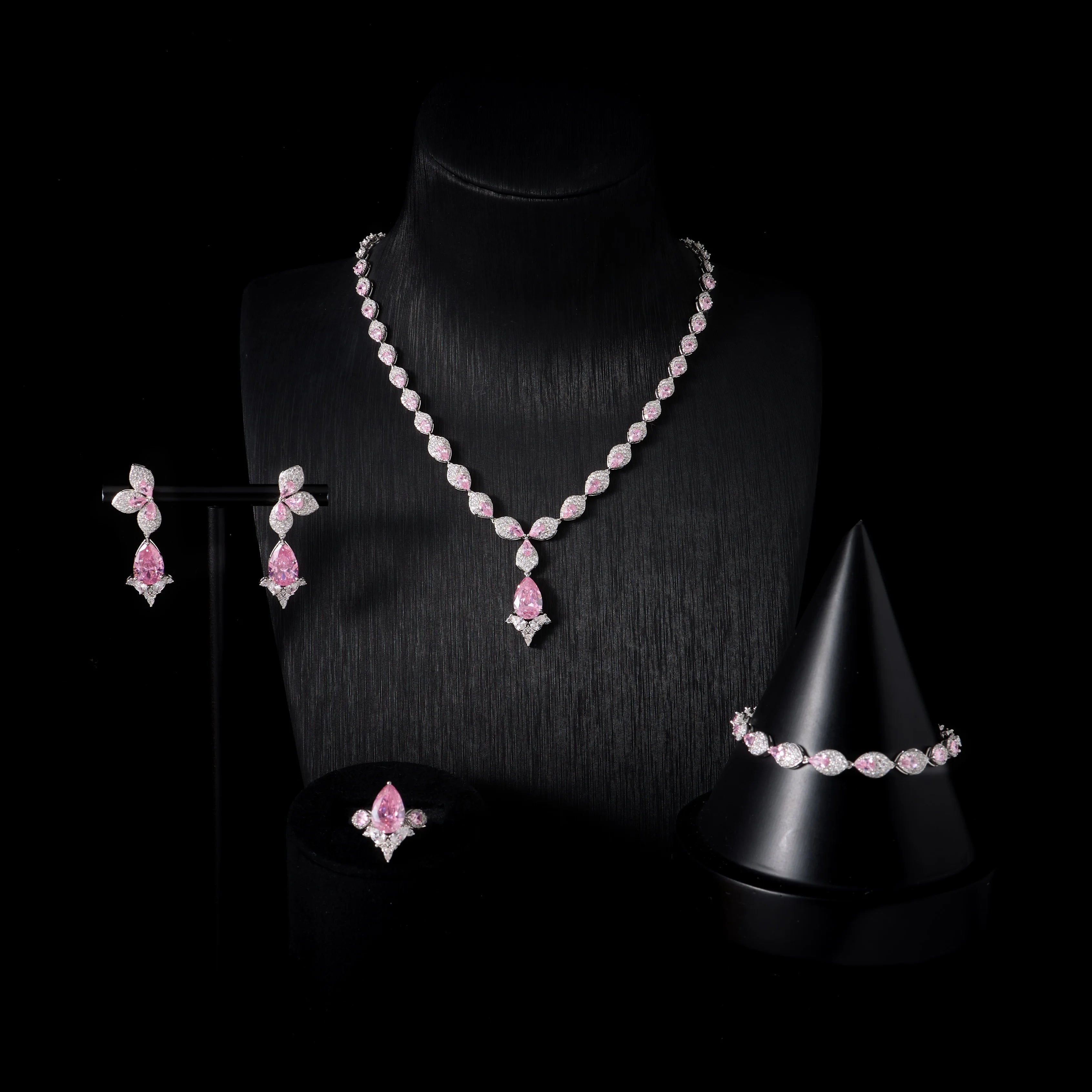 Luxury Cubic Zirconia Necklace Set for Women