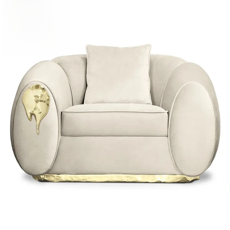 European Luxe Nubuck 3-Seater Designer Sofa