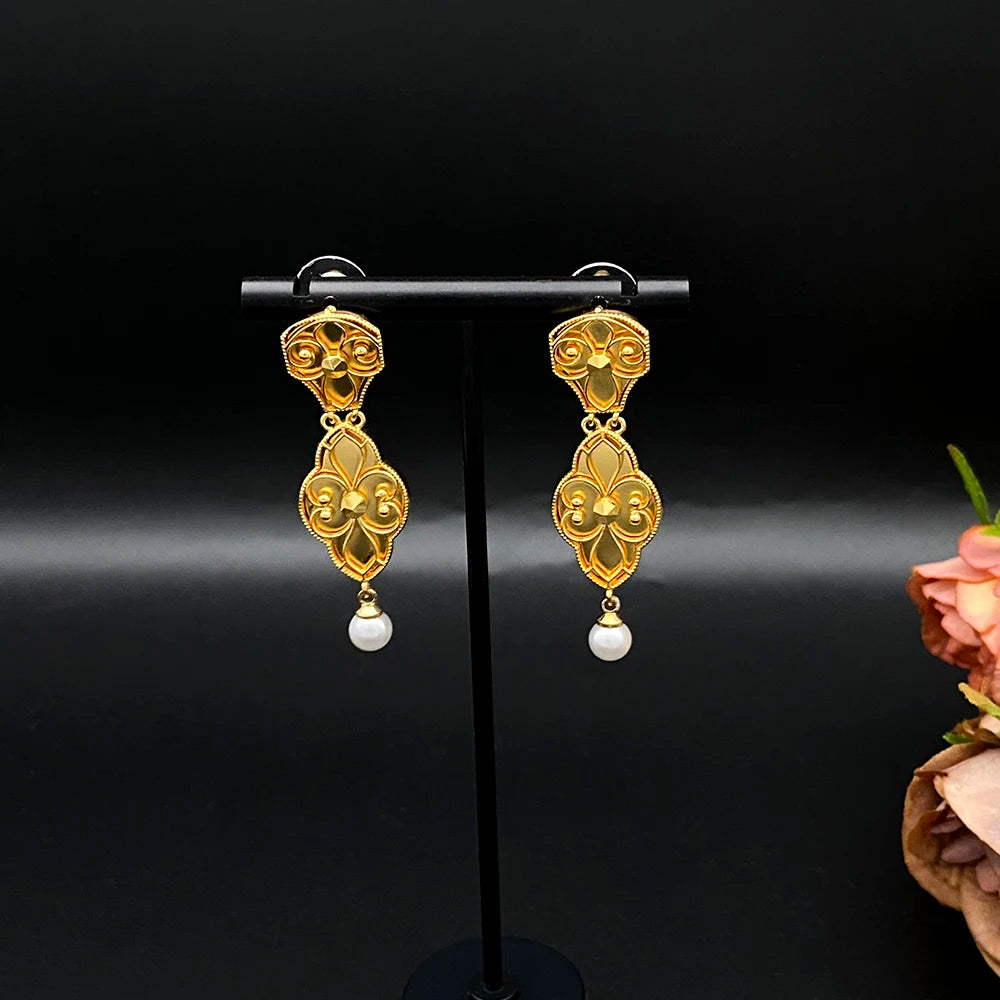 Luxury Imitation Pearl Multi-Layer Tassel Jewellery Set for Women