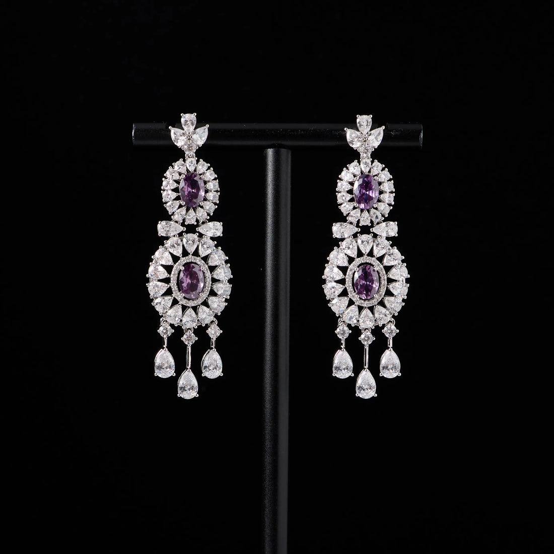 Luxury Micro Pavé CZ Choker Necklace Set for Women Wedding Bridal Necklace