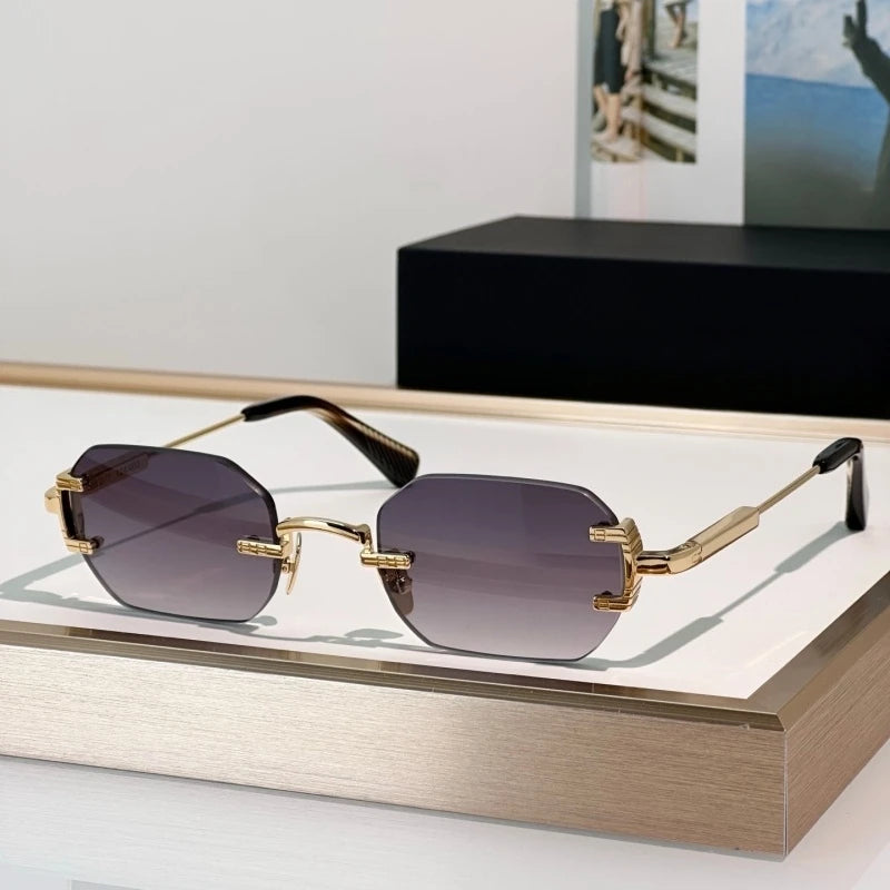 Luxury Oval Sunglasses for Men – Alloy Frame Retro Fashion Eyewear