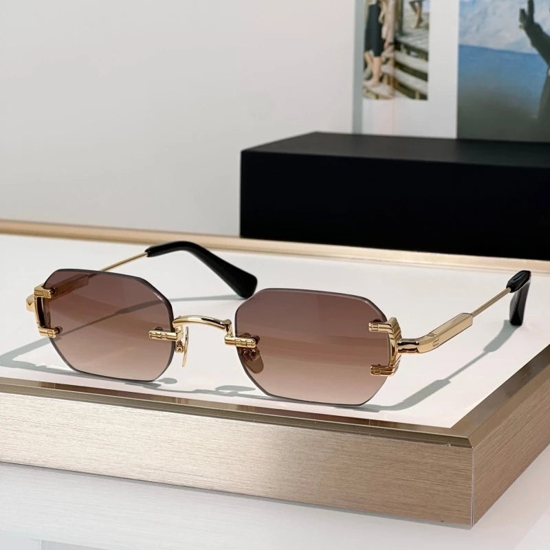Luxury Oval Sunglasses for Men – Alloy Frame Retro Fashion Eyewear