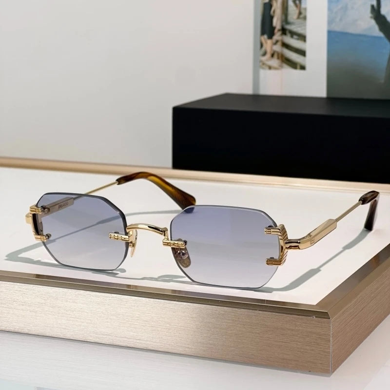 Luxury Oval Sunglasses for Men – Alloy Frame Retro Fashion Eyewear