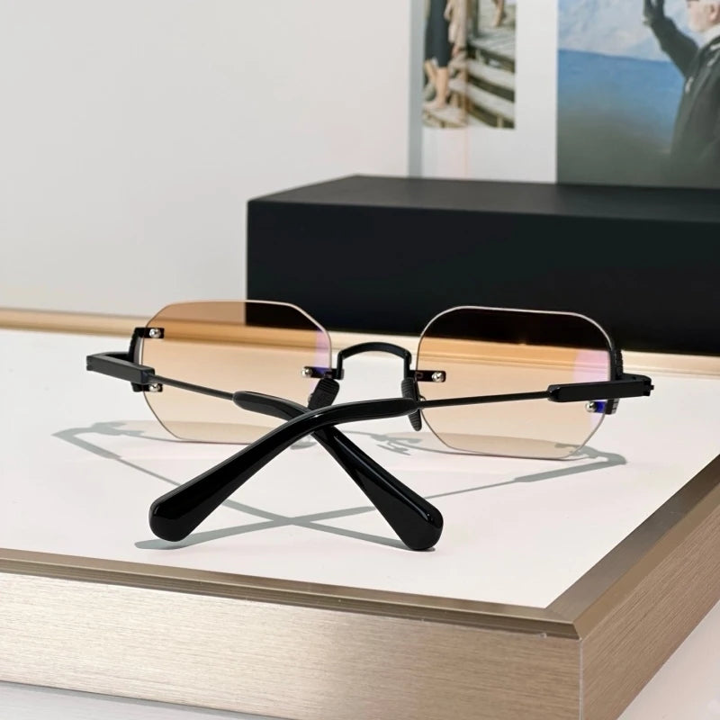 Luxury Oval Sunglasses for Men – Alloy Frame Retro Fashion Eyewear