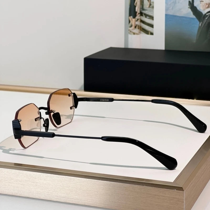 Luxury Oval Sunglasses for Men – Alloy Frame Retro Fashion Eyewear