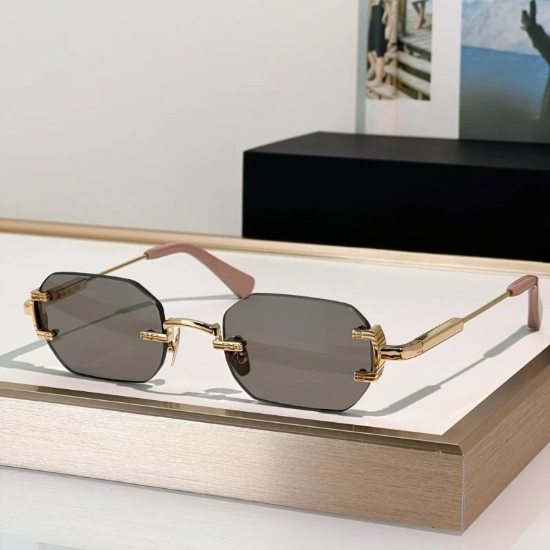 Luxury Oval Sunglasses for Men – Alloy Frame Retro Fashion Eyewear