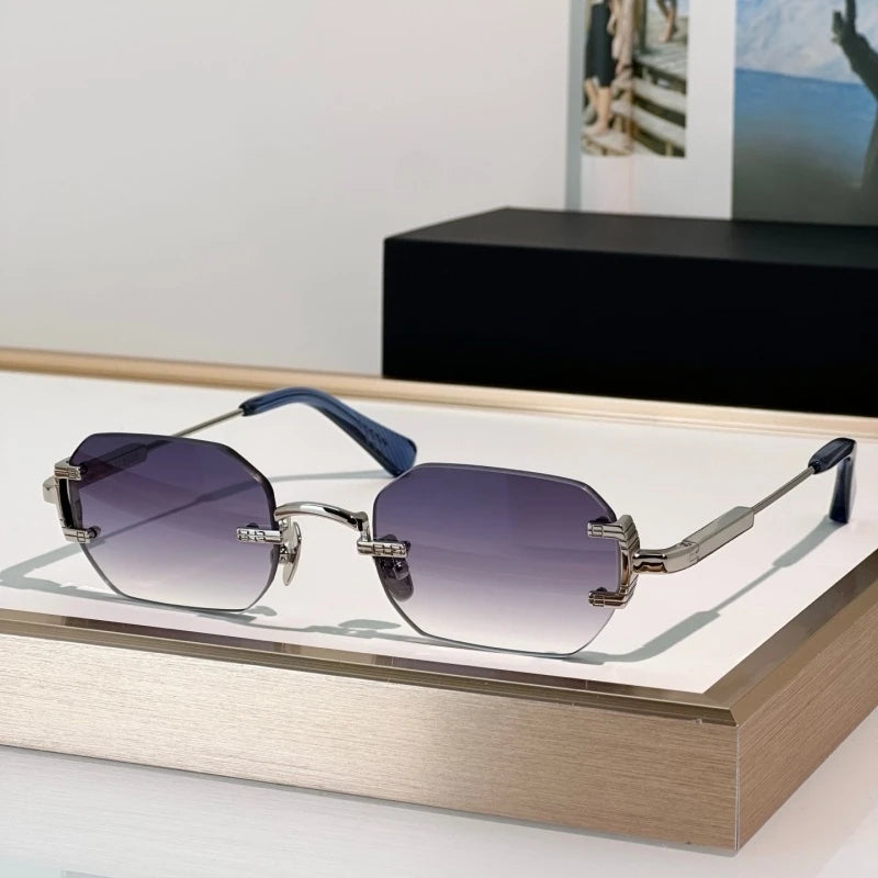 Luxury Oval Sunglasses for Men – Alloy Frame Retro Fashion Eyewear