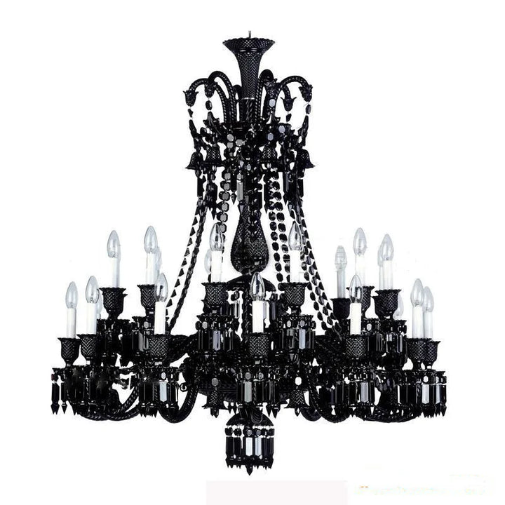 Luxury Black Crystal Chandelier – Modern Home Villa & Hotel Lighting