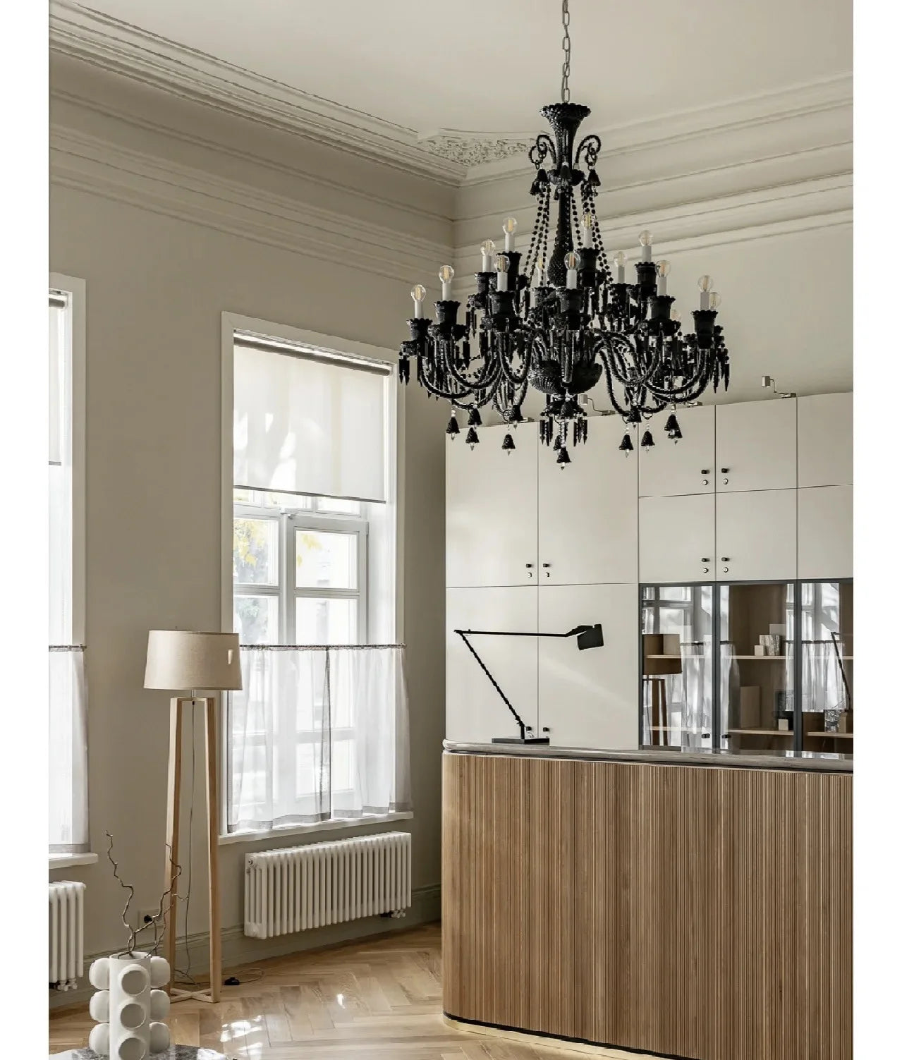 Luxury Black Crystal Chandelier – Modern Home Villa & Hotel Lighting