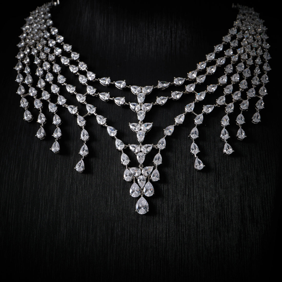 Luxury Coloured Cubic Zirconia Jewellery Set for Women