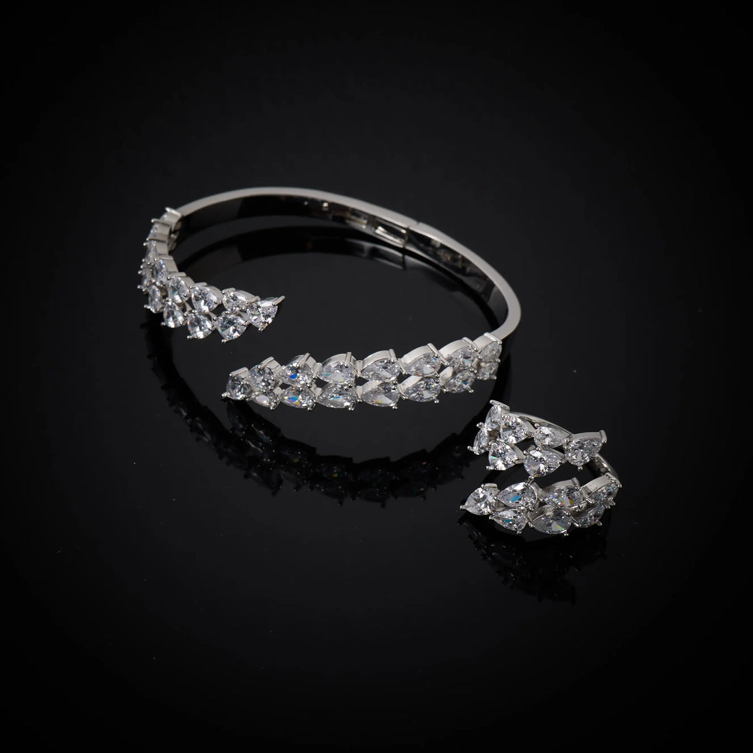 Luxury Coloured Cubic Zirconia Jewellery Set for Women