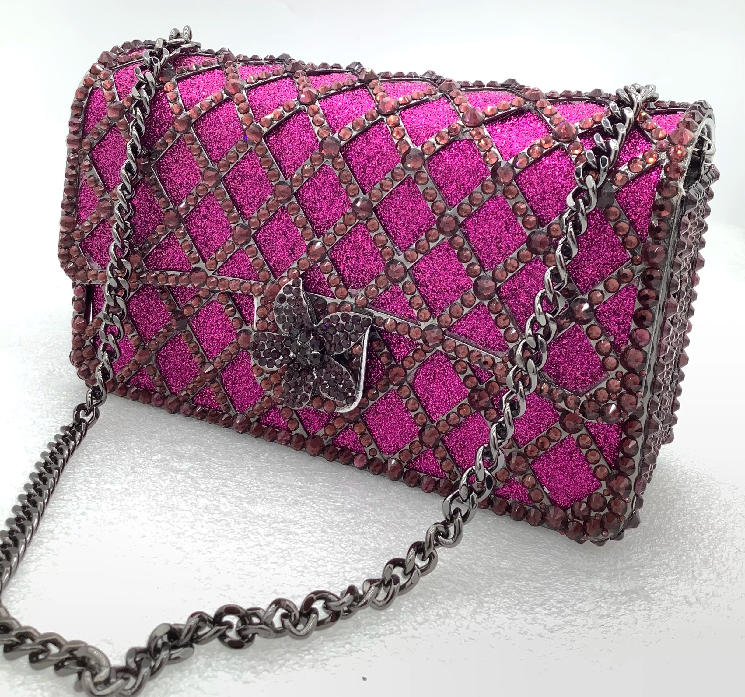 Luxury Rhinestone Shoulder Bag for Women – Crystal Diamond Evening Crossbody Handbag