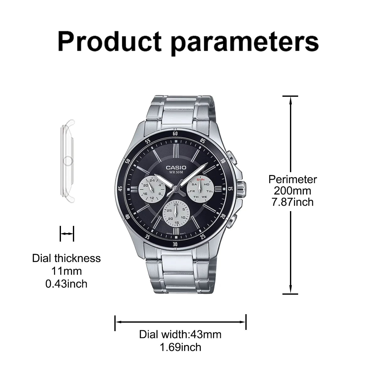 Men's Luxury Stainless Steel Multifunction Quartz Watch