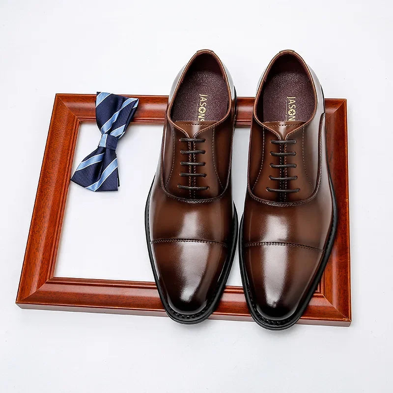 Men’s Genuine Leather Dress Shoes – Italian Style Business Formal Shoes