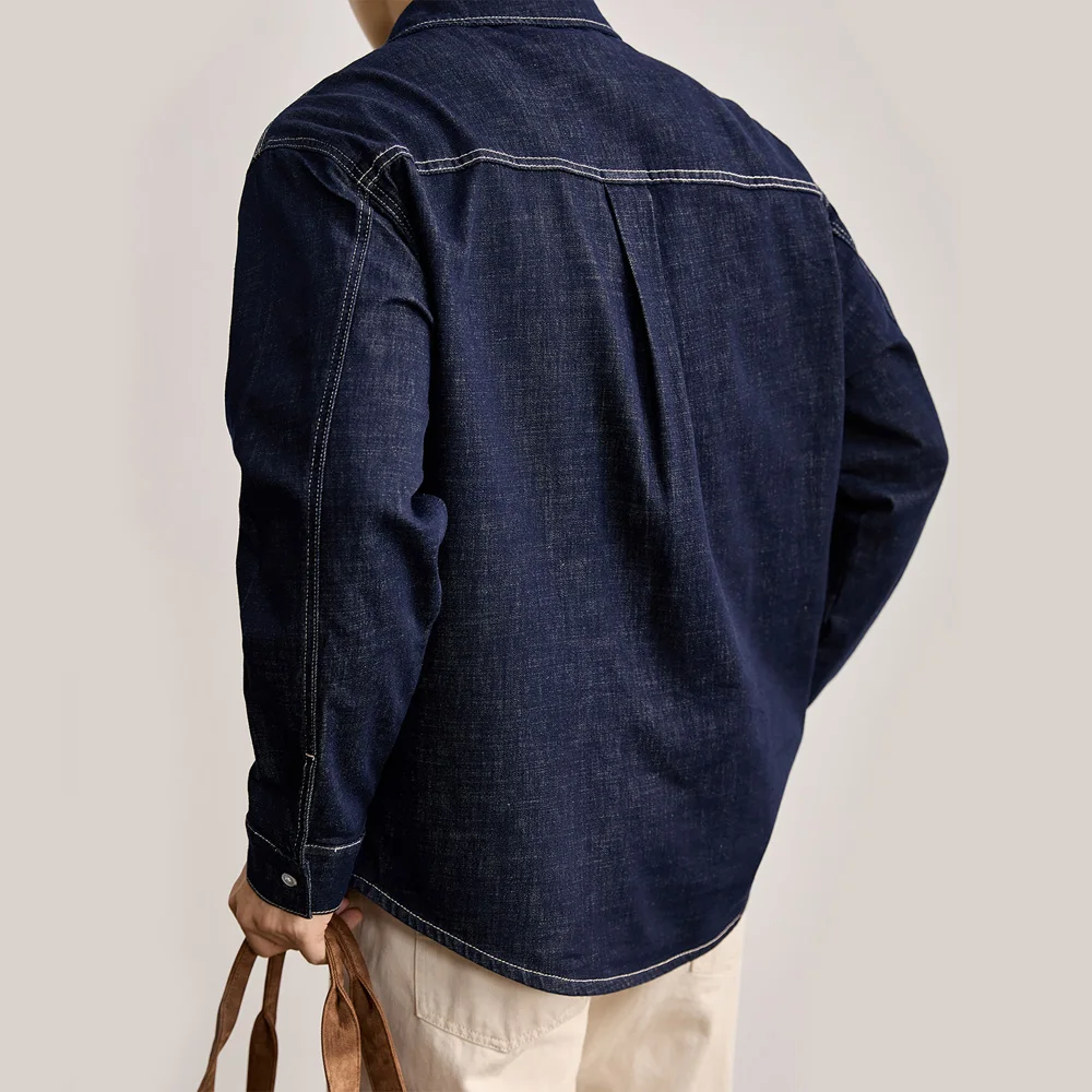 Men’s American Vintage Loose Fit Denim Shirt