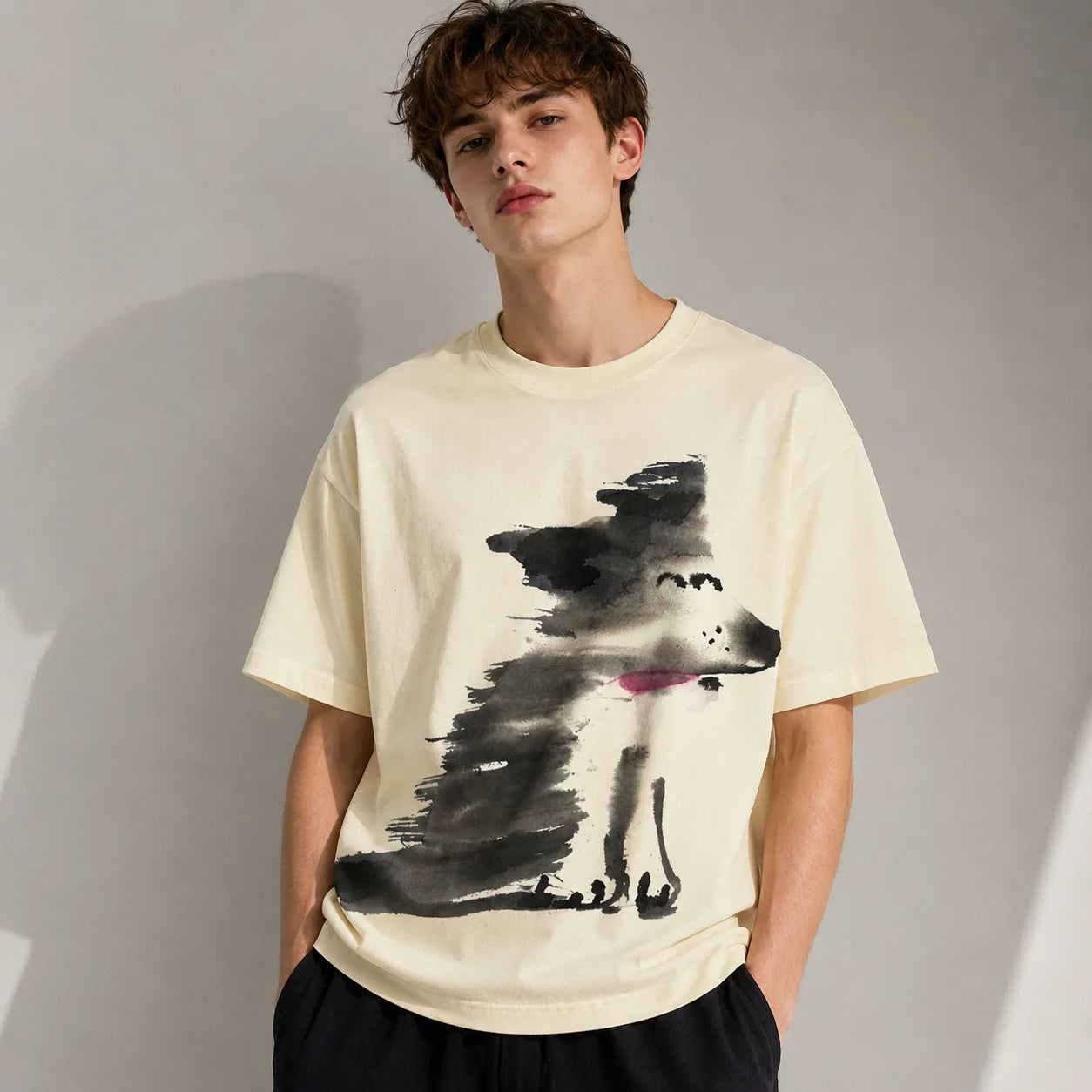 Men's Print Graphic T-Shirt – Oversized Crew Neck Short Sleeve Casual Streetwear