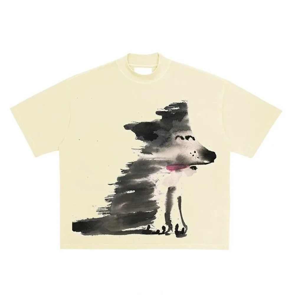 Men's Print Graphic T-Shirt – Oversized Crew Neck Short Sleeve Casual Streetwear