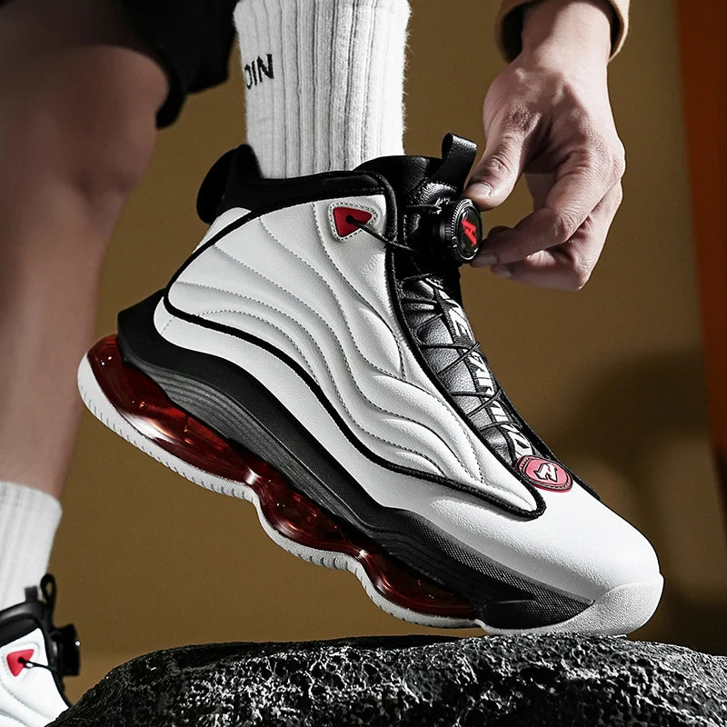 Men's Breathable Basketball Shoes | Cushioned Non-Slip Gym Sneakers
