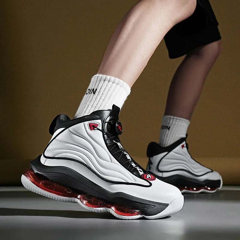 Men's Breathable Basketball Shoes | Cushioned Non-Slip Gym Sneakers