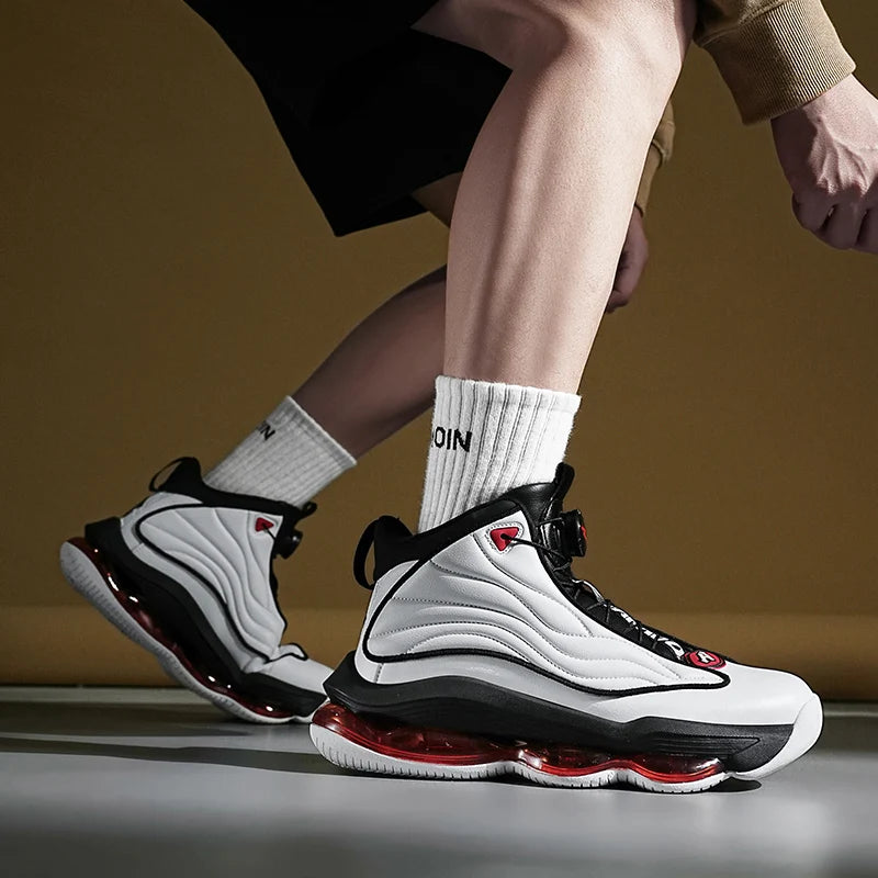 Men's Breathable Basketball Shoes | Cushioned Non-Slip Gym Sneakers