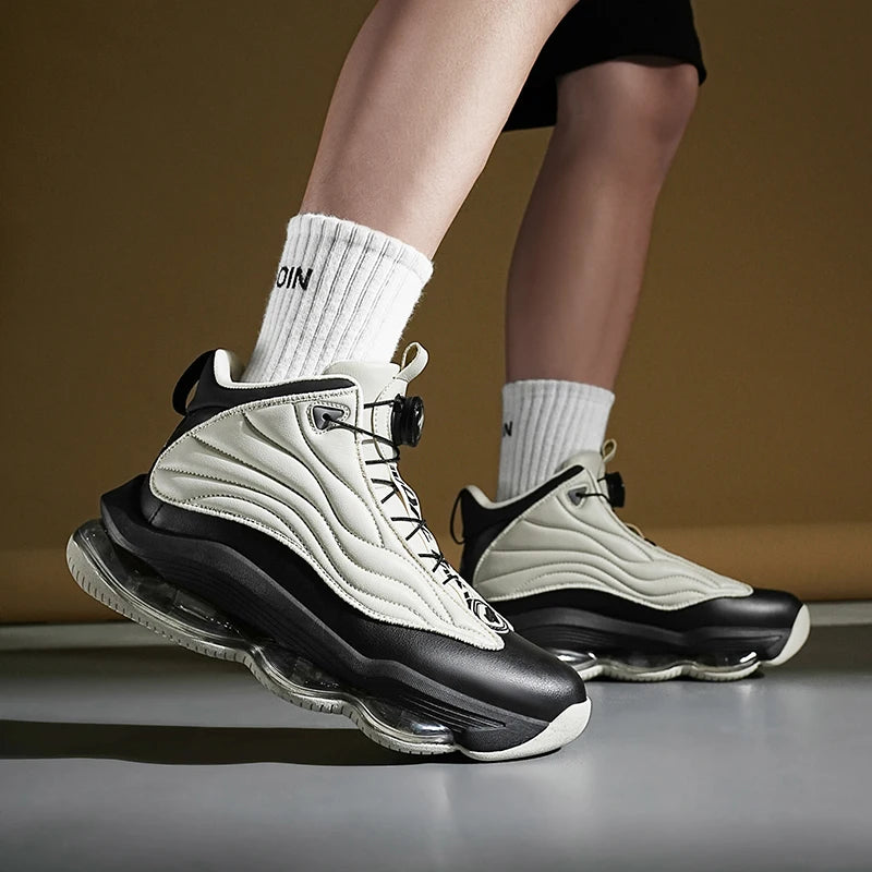 Men's Breathable Basketball Shoes | Cushioned Non-Slip Gym Sneakers