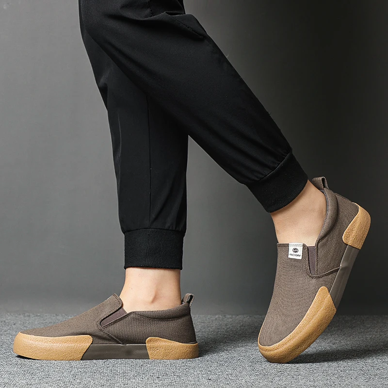 Men's Canvas Shoes – Breathable Retro Casual Sneakers