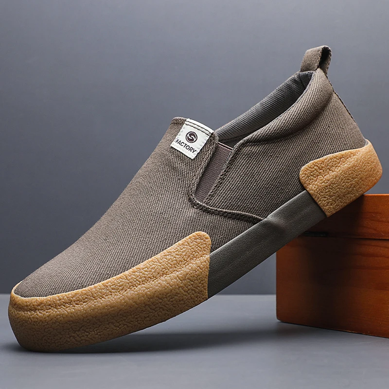 Men's Canvas Shoes – Breathable Retro Casual Sneakers