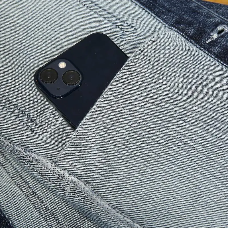 Men’s Blue Washed Denim Jacket – Single-Breasted Cotton Workwear Coat