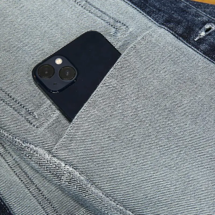 Men’s Blue Washed Denim Jacket – Single-Breasted Cotton Workwear Coat