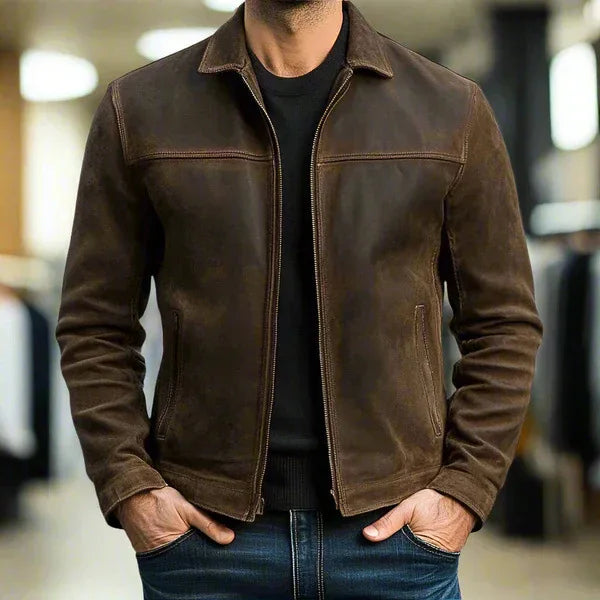 Men’s Modern Leather Jacket – Premium Spring Autumn Wear