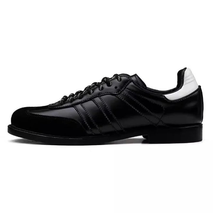 Men’s Fashion Round-Toe Casual Leather– Black Lace-Up Formal & Casual Mens Footwear