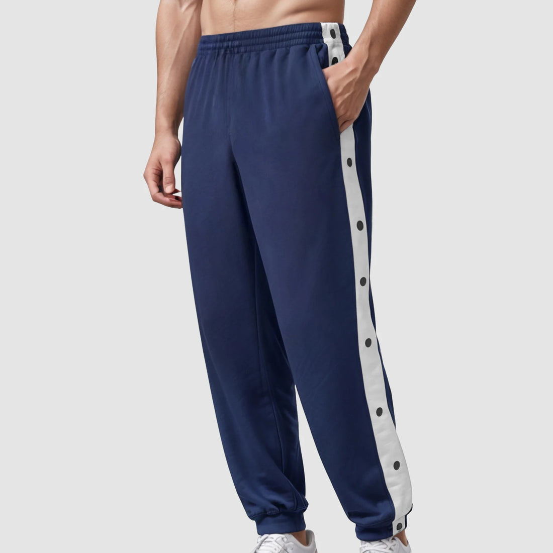 Men’s Color Block Sweatpants – Loose Fit Breathable Casual Trousers