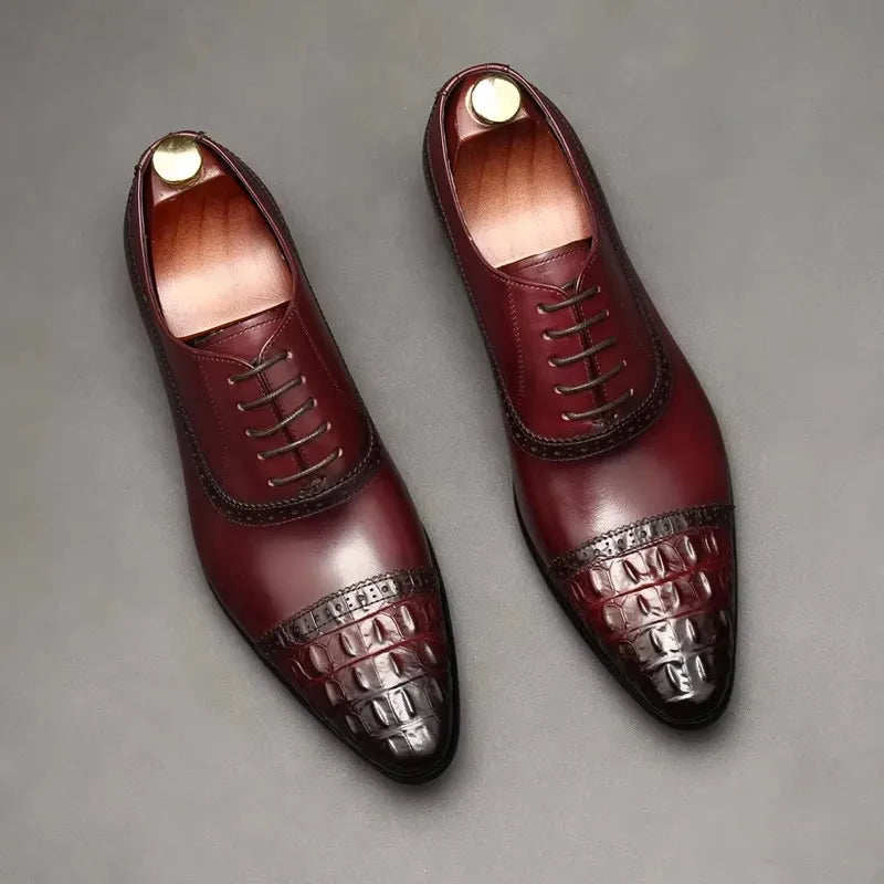 Men’s Genuine Leather Oxford Shoes - Formal business Wear