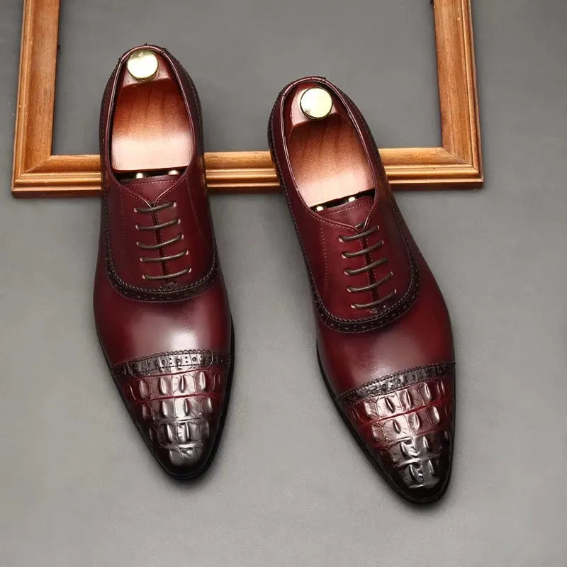 Men’s Genuine Leather Oxford Shoes - Formal business Wear