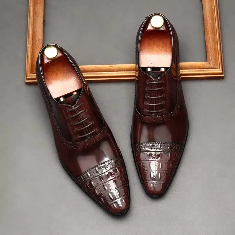 Men’s Genuine Leather Oxford Shoes - Formal business Wear