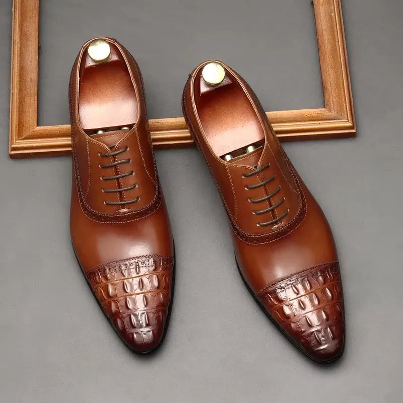 Men’s Genuine Leather Oxford Shoes - Formal business Wear