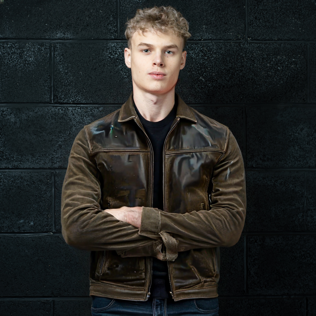 Men’s Modern Leather Jacket – Premium Spring Autumn Wear